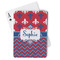 Patriotic Fleur de Lis Playing Cards - Front View