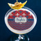 Patriotic Fleur de Lis Printed Drink Topper - Large - In Context