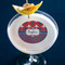 Patriotic Fleur de Lis Printed Drink Topper - Medium - In Context