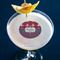 Patriotic Fleur de Lis Printed Drink Topper - Small - In Context