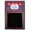 Patriotic Fleur de Lis Red Mahogany Sticky Note Holder - Flat