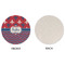 Patriotic Fleur de Lis Round Linen Placemats - APPROVAL (single sided)