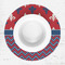 Patriotic Fleur de Lis Round Linen Placemats - LIFESTYLE (single)