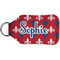 Patriotic Fleur de Lis Sanitizer Holder Keychain - Small (Back)