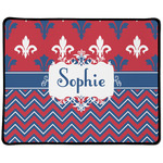 Patriotic Fleur de Lis Large Gaming Mouse Pad - 12.5" x 10" (Personalized)