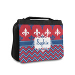 Patriotic Fleur de Lis Toiletry Bag - Small (Personalized)