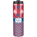 Patriotic Fleur de Lis Stainless Steel Skinny Tumbler - 20 oz (Personalized)