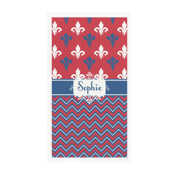 Custom Patriotic Fleur de Lis Guest Paper Towels - Full Color - Standard (Personalized)