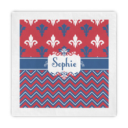 Patriotic Fleur de Lis Standard Decorative Napkins (Personalized)