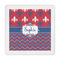 Patriotic Fleur de Lis Decorative Paper Napkins (Personalized)