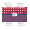 Patriotic Fleur de Lis Tablecloths (58"x102") - MAIN (top view)