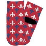 Patriotic Fleur de Lis Toddler Ankle Socks