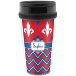 Patriotic Fleur de Lis Acrylic Travel Mug without Handle (Personalized)