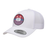 Patriotic Fleur de Lis Trucker Hat - White (Personalized)