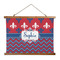 Patriotic Fleur de Lis Wall Hanging Tapestry - Landscape - MAIN