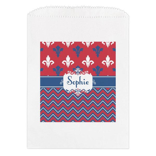 Custom Patriotic Fleur de Lis Treat Bag (Personalized)