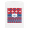 Patriotic Fleur de Lis White Treat Bag - Front View