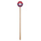 Patriotic Fleur de Lis Wooden 7.5" Stir Stick - Round - Single Stick