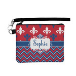 Patriotic Fleur de Lis Wristlet ID Case w/ Name or Text