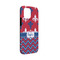 Patriotic Fleur de Lis iPhone 13 Mini Tough Case - Angle