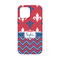 Patriotic Fleur de Lis iPhone 13 Mini Tough Case - Back