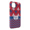 Patriotic Fleur de Lis iPhone 14 Plus Tough Case - Angle