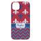 Patriotic Fleur de Lis iPhone 14 Pro Max Case - Back