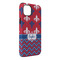 Patriotic Fleur de Lis iPhone 14 Pro Max Tough Case - Angle