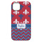 Patriotic Fleur de Lis iPhone 14 Pro Max Tough Case - Back