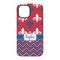 Patriotic Fleur de Lis iPhone 15 Pro Tough Case - Back