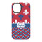 Patriotic Fleur de Lis iPhone 15 Tough Case - Back