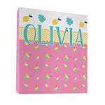 Summer Lemonade 3 Ring Binder - Full Wrap - 1" (Personalized)