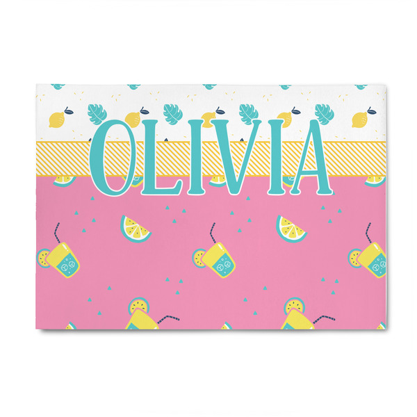 Custom Summer Lemonade 4' x 6' Patio Rug (Personalized)