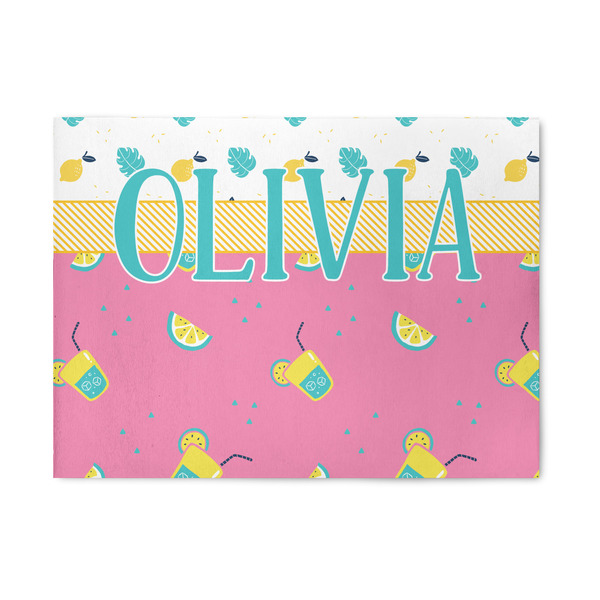 Custom Summer Lemonade 5' x 7' Patio Rug (Personalized)