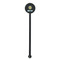 Summer Lemonade Black Plastic 5.5" Stir Stick - Round - Single Stick