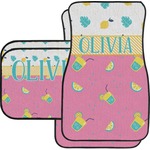 Summer Lemonade Car Floor Mats Set - 2 Front & 2 Back (Personalized)