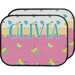 Summer Lemonade Car Floor Mats (Back Seat) (Personalized)