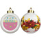 Summer Lemonade Ceramic Christmas Ornament - Poinsettias (APPROVAL)