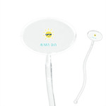 Summer Lemonade 7" Oval Plastic Stir Sticks - Clear (Personalized)