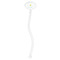 Summer Lemonade Clear Plastic 7" Stir Stick - Oval - Single Stick