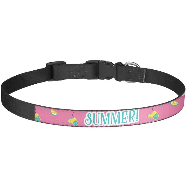 Custom Summer Lemonade Dog Collar - Large (Personalized)