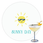 Summer Lemonade Printed Drink Topper - 3.5" (Personalized)