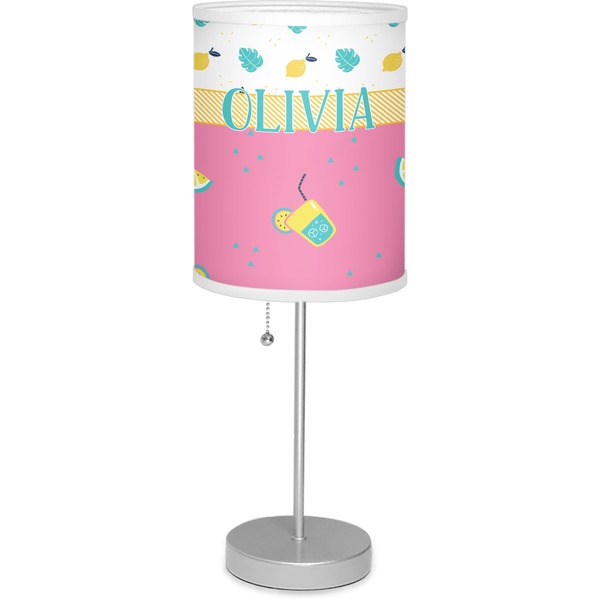 Custom Summer Lemonade 7" Drum Lamp with Shade (Personalized)