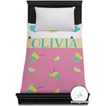 Summer Lemonade Duvet Cover - Twin (Personalized)