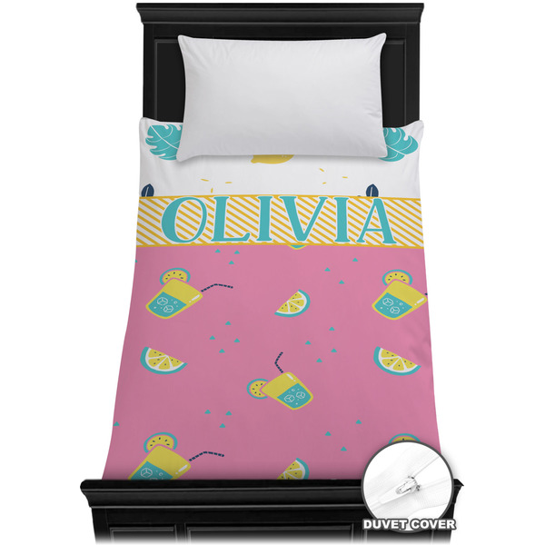 Custom Summer Lemonade Duvet Cover - Twin XL (Personalized)