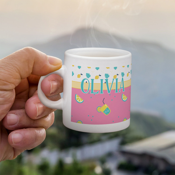 Custom Summer Lemonade Single Shot Espresso Cup - Single (Personalized)