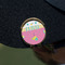 Summer Lemonade Golf Ball Marker Hat Clip - Gold - On Hat