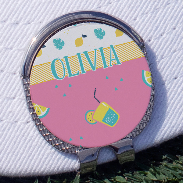 Custom Summer Lemonade Golf Ball Marker - Hat Clip