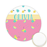 Summer Lemonade Printed Cookie Topper - 2.15" (Personalized)