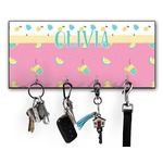 Summer Lemonade Key Hanger w/ 4 Hooks w/ Name or Text